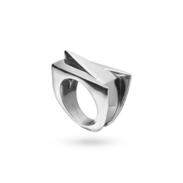 Pagoda Collection - Silver ring AN_322A@
