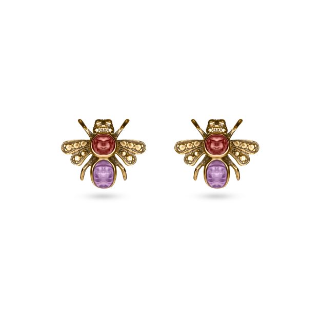 Colored Bees Earrings