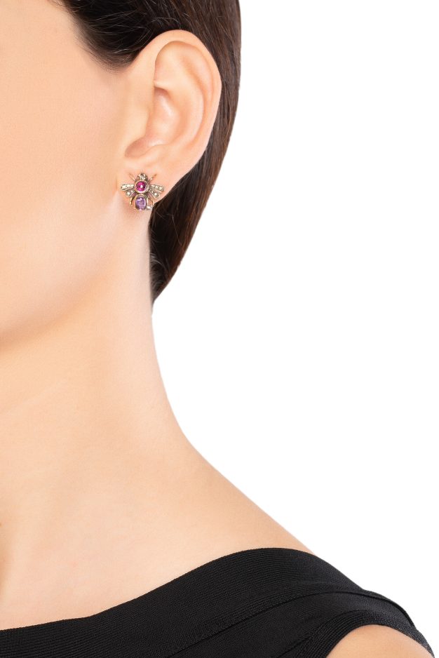 Colored Bees Earrings - Image 3