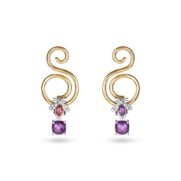 Colored Bees Earrings