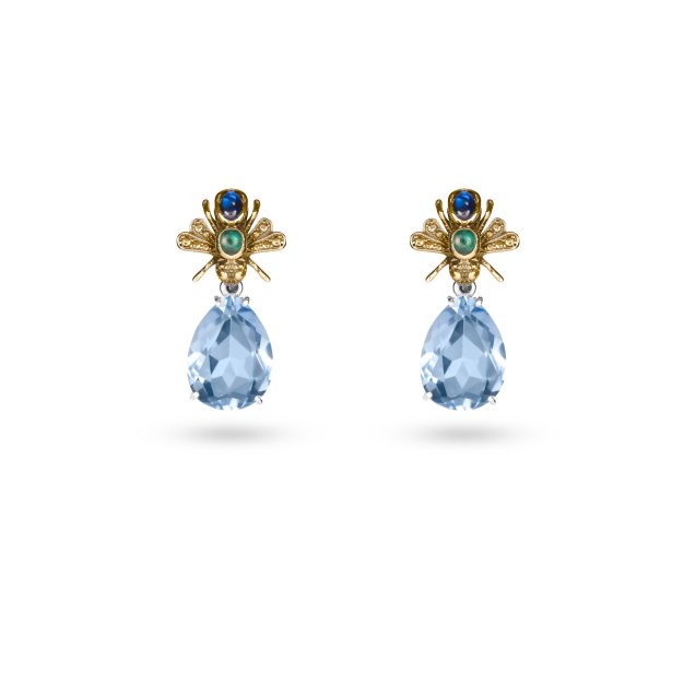Colored Bees Earrings